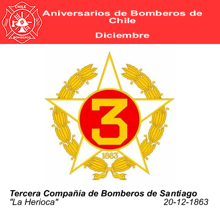 aniversario tercera compa&ntilde;ia bomberos de santiago