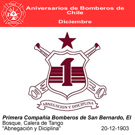aniversario primrea compa&ntilde;ia bomberos de san berbnardo