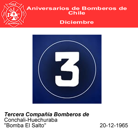 aniversario tercera compa&ntilde;ia bomberos de conchali huechuraba 