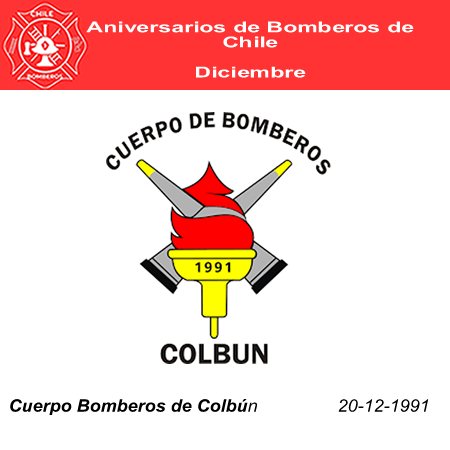 ANIVERSARIO CUERPO DE BOMBEROS DE COLBUN
