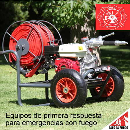 alto al fuego chile equipos de primera respuesta para emergencias con fuego, distribuye chilebom,beros.cl  en la  Region de Valparaiso chile